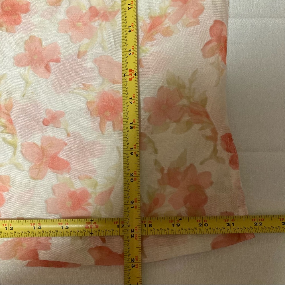 Notations Petite Floral Linen Blend Button-Up Blouse PL - Picture 7 of 10